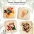 ONEIRA KOUZINA Premium Palm Leaf Plates - 20 large, 10 inch square party pack - Biodegradable Compostable Eco-Friendly Disposable Sturdy. Better than bamboo plates, paper or plastic plates