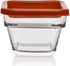 Libbey Stack It Medium Glass Storage Containers with Lids, Set of 4