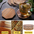 Marbco Sandstone Water Absorbent Hand Crafted Octagon Coasters for Drinks- Set of 4 - 4 inches Wide Thirsty Stone bar/Drink Coasters Made from Real Solid Stone (Without Holder, Set of 4)