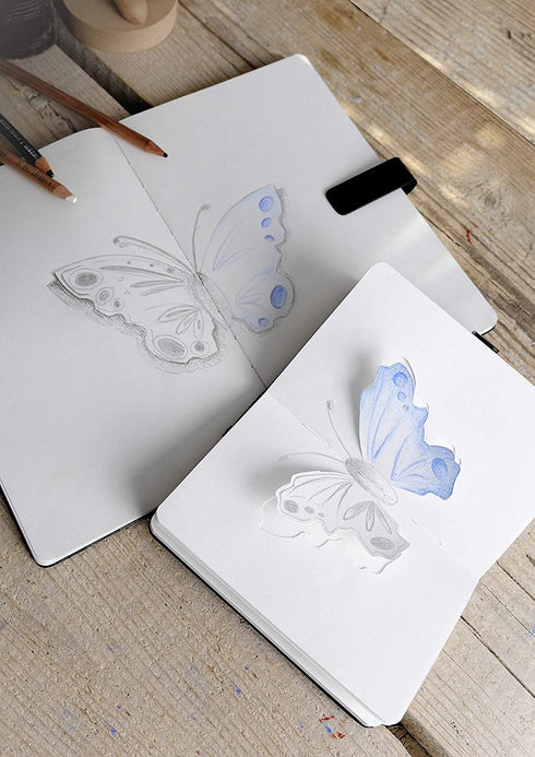 Canson 180 Degree Art Book Paper Pad, Hardbound, 5.5 x 8.5 Inch, 80 Sheets