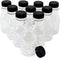 CSBD 8oz Plastic Juice Bottles with Tamper Evident Lids, 10 Pack, Food Grade Safe PET with No BPA, Apple, Kombucha, Tea, Cold Brew or Milk Bulk Containers, Reusable