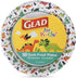 Glad for Kids Dinosaur Paper Plates, 20 Count - 6 Pack | Small Round Paper Plates With Cute Dinosaur Design for Kids | Heavy Duty Disposable Soak Proof Microwavable Paper Plates for All Occasions, 7 I