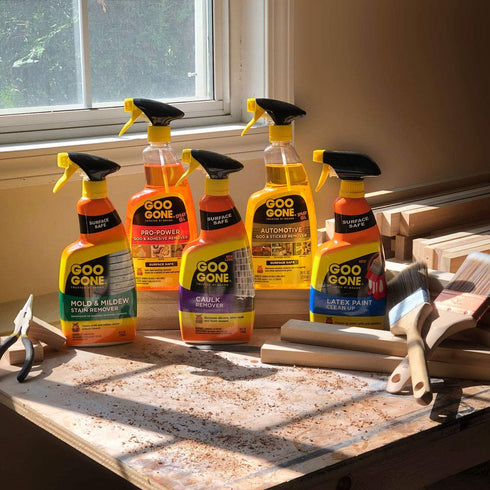 Goo Gone Pro-Power Spray Gel Adhesive Remover - 24 Ounce (2 Pack) - Surface Safe, Great Cleaner, No Harsh Odors, Removes Stickers, Can Be Used On Tools