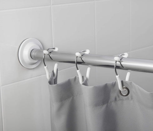 Umbra Flex Single Shower Rings, Set of 12, White/Chrome