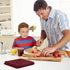 Talvania Red Kitchen Dish Towels, 100% Cotton Dobby Weave Terry Towel Set, 12 Pack Soft and Absorbent Multipurpose Dish Cloth, Hand Towel and All Kitchen Cleaning 15? X 25? Machine Washable (Red Pear)