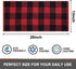 Kitinjoy 100% Cotton Buffalo Plaid Waffle Weave Kitchen Towels, 13 in x 28 in, Super Soft Absorbent Kitchen Dish Towels for Drying Dishes, 4Pack, Black/Red