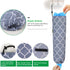 Large Grocery Bags Holders Bulk 2 Pack Heavy Duty Lightweight Plastic Sack w Hanging Loop Washable Shopping Bag Storage Dispensers for Garbage Bags Organizer with Drawstring Grey Cute Geometric Design