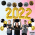 Giant Gold 2022 Balloons Numbers - Large 40 Inch, Graduation Balloons 2022 Foil with Pompoms | Black and Gold Graduation Decorations | Graduation Party Decorations 2022 | Class of 2022 Decorations