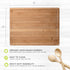Extra Large Bamboo Kitchen Cutting Board by Fresh Nest Co. | XL 16 x 12 Wood Cutting Board with Handle | Thick Wooden Cutting Board with Juice Groove made with Organic Sustainable and Durable Bamboo
