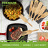 Bamboo Spurtle Set Pack of 6, Kitchen Spatula Set, Bamboo Utensils for Cooking, Bamboo Spoons for Cooking with Holder and Box Packaging, Spatulas for Nonstick Cookware