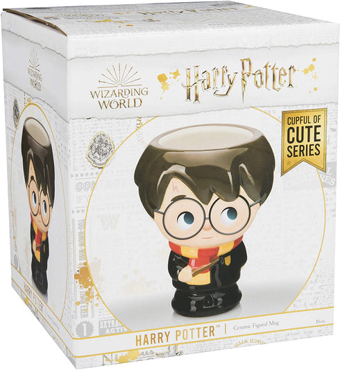 Harry Potter Coffee Mug, 16 Oz - Harry Figural Kawaii Goblet Cup Design - Ceramic, No Handle - Cupful of Cute by Jerrod Maruyama