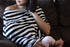 Itzy Ritzy 4-in-1 Nursing Cover, Car Seat Cover, Shopping Cart Cover and Infinity Scarf Breathable, Multi-Use Mom Boss Breastfeeding Cover, Car Seat Canopy, Cart Cover & Scarf, Black & White Stripe