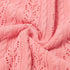 LAWKUL Neutral Baby Blankets 100 Cotton Breathable Baby Girl Receiving Blankets Swaddle Crochet Baby Blanket Newborn Gender Neutral Pink Knitted Baby Blankets Size 40x30 Inches
