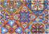 Qilmy 4 Pack Place Mats Non-Slip Dining Table Mat Heat-Resistant Reversible Placemat Double Sided Washable Placemats for Kitchen/Party/Restaurant 12" x 18", Mexican Talavera Folk Tile