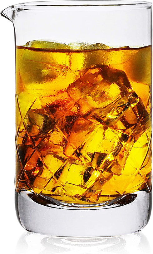 Mixing Glass,Crystal Cocktail Mixing Glass 20 OZ, Stir Glass, Premium Bar Mixing Glass, Mixer Glass-Professional Quality