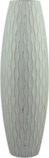 Stonebriar SB-5076C Beach Nostalgia Large Weathered Pale Ocean Wood Vase, Light Blue