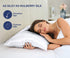 CALIFORNIA DESIGN DEN Silky Smooth and Soft Cases for Hair & Skin, Fabric from 100% Bamboo, Set of 2 Cooling Bamboo Pillow Cases Standard Size, Fits Standard & Queen Pillows, Rayon (Bright White)