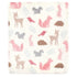 Hudson Baby Unisex Baby Cozy Plush Luxury Blankets 2pk, Woodland Silhouette, One Size