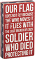 Primitives by Kathy 27303 Patriotic Box Sign, 6 x 10-Inches, Our Flag