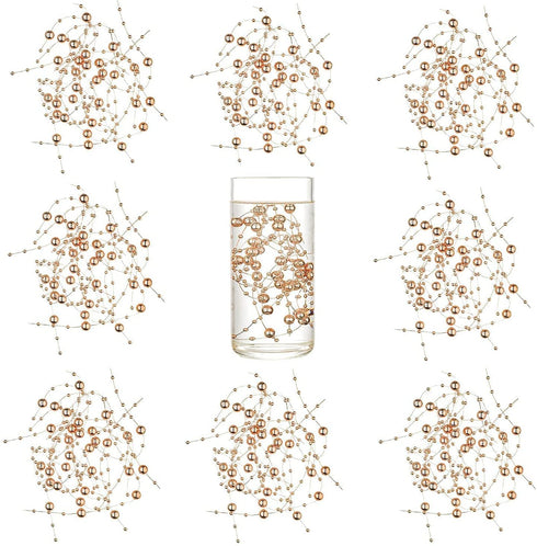 TeaSu 12pcs Pearl String, for Wedding Centerpiece, Vase Filler and Decor for Floating Candles