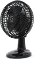 Genesis 6-Inch Clip Convertible Table-Top & Clip Fan Two Quiet Speeds - Ideal For The Home, Office, Dorm, More Black (A1CLIPFANBLACK)