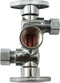 Quarter Turn 3 Way Valve 1/2-Inch FIP by 3/8-Inch OD by 3/8-Inch OD Dual Handle, Lead-Free