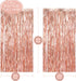 Rose Gold Party Decorations, Rose Gold Foil Fringe Curtain Backdrop, Rose Gold and White Balloons Set for Birthday, Graduation Party Decorations, New Years Eve Party Supplies 2022 Decorations