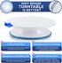 RFAQK 35PCs Cake Turntable and Leveler-Rotating Cake Stand with Non Slip pad-7 Icing Tips and 20 Bags- Straight & Offset Spatula-3 Scraper Set -EBook-Cake Decorating Supplies Kit -Baking Tools