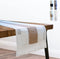 Blue Swan Table Runners 72 inches Long Coffee Table Runner, Woven Boho Table Runner for Dinning Table Decor, Macrame Table Runner for Farmhouse Table Decor, (Off-White/Light Brown, 12.5 x 72 inch)