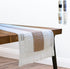 Blue Swan Table Runners 72 inches Long Coffee Table Runner, Woven Boho Table Runner for Dinning Table Decor, Macrame Table Runner for Farmhouse Table Decor, (Off-White/Light Brown, 12.5 x 72 inch)