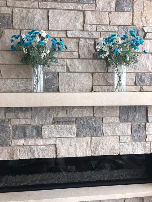 Floral Supply Online 10" Tall x 5" Wide Cylinder Glass Vase and Flower Guide Booklet -for Weddings, Events, Decorating, Arrangements, Flowers, Office, or Home Decor.