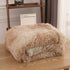 EMME Faux Fur Throw Blanket Fuzzy Soft and Plush Shaggy Fall Throw Blankets for Bed Long Fur Solid Warm Cozy Luxurious Fluffy Blanket for Sofa, Couch as Gift Home Decor (Throw, Tie Dye Beige)