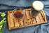 roro Acacia Wooden Serving Bath and Spa Tray Bathroom Accessory Caddy, 14 x 7 Inch