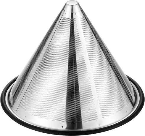 TEEMADE Pour Over Coffee Filter Metal Base Reusable Stainless Steel Coffee Dripper Perfect for Chemex Hario Bodum & Other Coffee Makers Paperless Coffee Filter for Sustainable Brewing