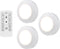 Energizer LED Puck Light, 3 Pack, White, Battery Powered, Wireless, 40 Lumens, Easy to Install, Perfect for Under Cabinet, Bedroom, Closets, Pantry, and More, 47609