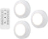 Energizer LED Puck Light, 3 Pack, White, Battery Powered, Wireless, 40 Lumens, Easy to Install, Perfect for Under Cabinet, Bedroom, Closets, Pantry, and More, 47609