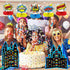 Set of 10 Hero Themed Party Decoration Superhero Honeycomb Centerpieces Hero Action Sign Table Centerpiece Fun Hero Theme Party Table Topper Decor for Happy Birthday Baby Shower Party Supplies Favor
