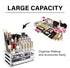 Ikee Design Clear Makeup Organizer Clear Cosmetic Storage Organizer, Makeup Organizer for Cosmetics, Jewelry, Hair Accessories, Cosmetic Display Case for Vanity, Bathroom Counter or Dresser
