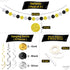 Huge New Years Eve Party Supplies 2022 - Pack of 70 | No DIY, Happy New Year Banner, Hanging Swirls and PomPoms for NYE Decorations 2022 | New Years Eve Decorations | Happy New Year Decorations 2022