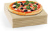 Cook N Home Pizza Grilling Baking Stone, 7.5"x7.5"x0.5" 6 pack, Cream