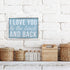 Barnyard Designs I Love You To The Beach And Back Wooden Wall Sign Beach House Home Decor Sign 16 x 12