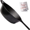 Cuisinel Cast Iron Skillet - 10"-Inch X 3"-Inch-Deep Frying Pan / 3-Quart Pot with Assist Handle - Pre-Seasoned Oven Safe Cookware - Indoor/Outdoor Use - Grill, Stovetop, BBQ, Firepit, Induction Safe