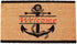 Nautical Anchor Welcome Mat for Front Door, Natural Coir Doormat (30 x 17 in)