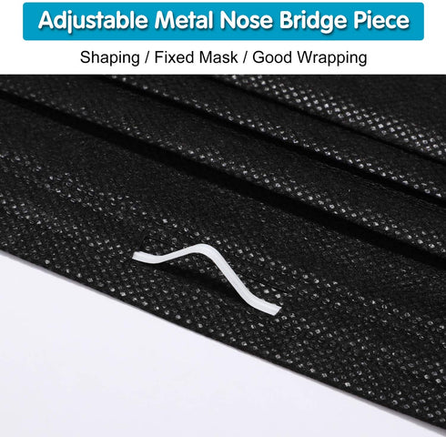 Disposable Face Masks (Black) 50PCS