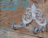 Fleur De Lis Cast Iron Toilet Paper Roll Holder - Cast Iron Wall Mounted Toilet Tissue Holder - European Vintage Design - 6.75" x 6.25" x 4.25? - with Screws and Anchors by Comfify (Antique White)