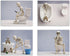 Skeleton Bathroom Prints - Funny Hipster Skull and Bones Wall Art Decor - Set of 4 (8 x 10) Photos