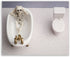 Skeleton Bathroom Prints - Funny Hipster Skull and Bones Wall Art Decor - Set of 4 (8 x 10) Photos