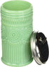 Tablecraft Sugar Shaker with Stainless Steel Top, 3.0625" x 5.75", Green