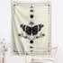 MENORCA Moon Phase Butterfly Wall Tapestry Hanging For Bedroom Aesthetic, Vertical Beige Vintage Tapestry-60 Inch Wide * 80 Inch High