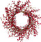 18 inches Christmas Wreath Winter Wreath for Front Door Red Berry Wreath for Wall and Window Decorations